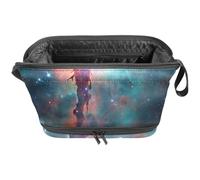 Borsa da toilette da viaggio,piccola borsa per il trucco,Universo dello spazio della nebulosa colorata,borsa per il trucco da donna