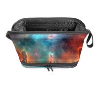 Borsa da toilette da viaggio,piccola borsa per il trucco,Universo dello spazio della nebulosa colorata,borsa per il trucco da donna
