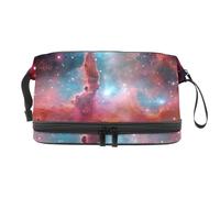 Borsa da toilette da viaggio,piccola borsa per il trucco,Universo dello spazio della nebulosa colorata,borsa per il trucco da donna