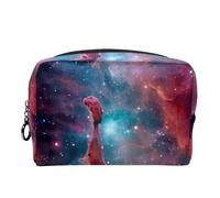 Borsa da toilette da viaggio,piccola borsa per il trucco,Universo dello spazio della nebulosa colorata,borsa per il trucco da donna