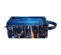 Borsa da toilette da viaggio,piccola borsa per il trucco,Visualizza il cielo della torre di architettura,borsa per il trucco da donna