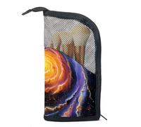 Borsa da toilette da viaggio,piccola borsa per il trucco,vortice dello spazio della natura cosmica,borsa per il trucco da donna