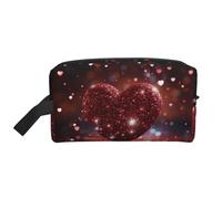 Borsa da toilette da viaggio portatile di grande capacità con motivo arabo indiano a quadri (modelli di stampa), borsa impermeabile per trucchi per uomini e donne, per viaggi d'affari, fitness, bagno