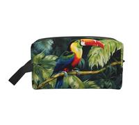 Borsa da toilette da viaggio portatile di grande capacità con motivo arabo indiano a quadri (modelli di stampa), borsa impermeabile per trucchi per uomini e donne, per viaggi d'affari, fitness, bagno