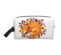 Borsa da toilette da viaggio Sleeping Fox Borsa da trucco da viaggio personalizzata Sleeping Fox Grande capacità con cerniera Borsa da toilette portatile multi-stile, idea regalo per uomini e donne Bo