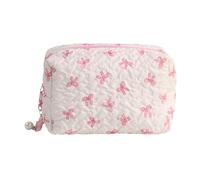 Borsa da toilette di grande capacità archi borsa per il trucco da viaggio cosmetica estetica per il trucco borsa da cambiamento per donna Borsa da viaggio cosmetica di grande capacità per articoli da