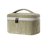 Borsa Da Toilette, For Il Trucco In Ciniglia, Organizer For La Casa, Design Con Cerniera, Comoda Trasportare Quando Si Esce(Color2)