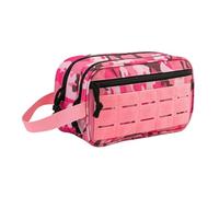 Borsa da toilette for uomo, kit barba for, custodia viaggio for il trucco, organizer for cosmetici per Pennelli Cosmetici Strumenti(Pink)