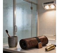 Borsa da toilette impermeabile, kit da barba, borsa viaggio per la doccia,