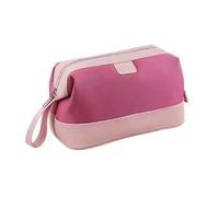 Borsa Da Toilette In Cotone, Portaoggetti Portatile For La Casa, Cerniera In Metallo, Design A Scomparti, Adatta For Riporre Cosmetici