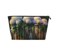 Borsa da toilette in pelle con bandiera dell'Uruguay, kit da viaggio, Borsa | Kit di lavaggio in pelle stampata con bandiera dell'Uruguay, un regalo pratico per, con ampia tasca con cerniera per