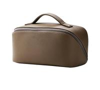 Borsa Da Toilette In Pelle PU, Custodia For Esterni, Con Design Della Maniglia, Cerniera In Lega, Comoda Trasportare Quando Si Esce(Color1)