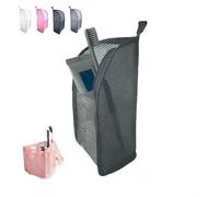 Borsa Da Toilette In Piedi-Organizer Da Viaggio Portatile E Leggero Da Appendere Con Rete EVA E Design Trasparente Resistente All'acqua,Contenitore Per Cosmetici Compatibile Con(Black)