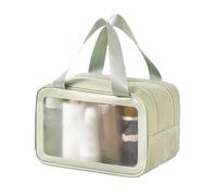 Borsa Da Toilette In PU A Doppio Strato, For Il Trucco Domestico, Design Con Finestra Trasparente, Cerniera In Lega, Adatta For Viaggi Di Lavoro(Color1,15x22x31cm)