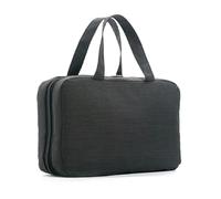 Borsa da toilette multifunzionale da appendere per donne, salvaspazio, organizer per trucchi con scomparti trasparenti, borsa da viaggio trasparente, Nero , Taglia unica