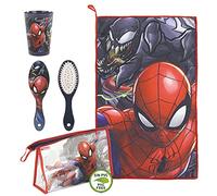 Borsa da toilette per bambini di Spiderman, beauty case da viaggio spiderman, borsa da bagno per bambini |Valigetta da viaggio Spiderman con cerniera per i viaggi e la scuola.