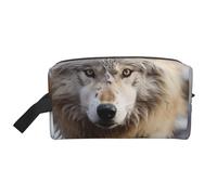 Borsa da toilette per donne e uomini, kit Dopp da viaggio, organizer per trucchi, borsa per cosmetici con cane che cattura fagiano borsa da toilette da appendere borsa da barba con grande capacità da