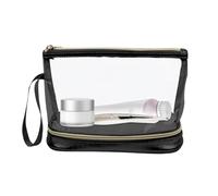 Borsa da toilette per il trucco, borsa da viaggio, organizer portatile per strumenti di trucco a doppio strato | Forniture per organizzazione di cosmetici per casa, viaggi di lavoro, performance sul