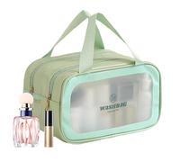 Borsa da toilette per le donne, borse cosmetiche per le donne | Organizzatore per il trucco di borse da viaggio multiple - Pacchetto cosmetico portatile per lozioni clean, verde, Se référer au