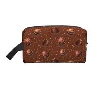 Borsa da toilette per uomini e donne, modello cioccolato No.9051 borsa da toilette da viaggio borsa cosmetica, borsa da toilette da appendere borsa da barba per accessori da viaggio