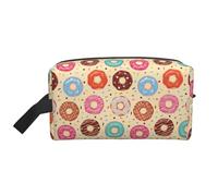 Borsa da toilette per uomini e donne, stampa ciambella No.9040 borsa da toilette da viaggio borsa cosmetica, borsa da toilette da appendere borsa da barba per accessori da viaggio