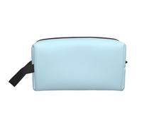 Borsa da toilette piccola con stampa fresca di colore solido per la borsa da toilette da viaggio degli uomini, borsa cosmetica spaziosa di capacità per le donne, bianco, Taglia unica