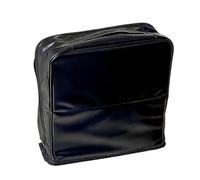 Borsa da toilette portatile impermeabile in pelle PU per donne con cerniera | Il nero compone la borsa di trucco di viaggio che sta la borsa, sacchetto portatile cosmetico impermeabile dell'attrezzatura