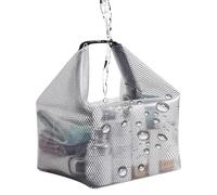 Borsa da Toilette Trasparente, Beauty Case da Viaggio Impermeabile, Pochette Cosmetica Portatile, Borsa Doccia in Rete con Manico per Campeggio, Nuoto, Palestra, Viaggio, Bagno