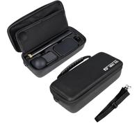 Borsa da trasporto ad ampia capienza per accessori Insta360 X6 | PU con scomparti indipendenti per schede e tasca in rete resistente agli schizzi e alla polvere con tracolla per il trasporto