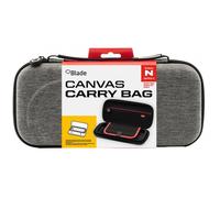 Blade - Custodia per Switch 2, borsa da trasporto con maniglia, compatibile con Switch, OLED e Lite, con tasca interna, borsa rigida per Switch, grigio, Tela