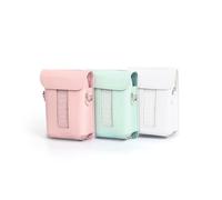 Borsa da trasporto organizer per Instax Mini Link 3 Custodia in pelle per stampante Vintage Strap Case PU Drop-Proof Storage Bag, Verde, Borsa organizer per stampante Instax Mini Link 3