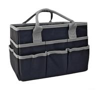 Borsa da trasporto organizzata per giardinieri che insegnano anche con layout premuroso che supporta sia strumenti di piantagione che risorse educative (nero e grigio)