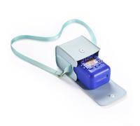 Borsa da trasporto per animali domestici interattivi Bitzee, borsa portaoggetti in PVC, dimensioni compatte 7,2 x 6,3 x 8,3 cm, elegante protezione per animali domestici digitali, Verde