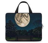 Borsa da trasporto per computer portatile da 15 pollici con luna piena, borsa per computer da uomo e donna, borsa messenger per lavoro, luna piena, 15 pollici, una luna piena, 15 pollici