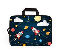 Borsa da trasporto per computer portatile, Ultrabook e tablet, in neoprene, compatibile con Samsung Google Acer HP DELL Lenovo Asus Raffreddare razzo For 11" 11.6" 12" 12.1" 12.5 Inch