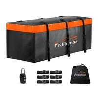 Borsa da trasporto per gancio di traino, 6 metri cubi, 100% impermeabile, per vassoio auto (150 cm, 61 cm, 61 cm) con 6 cinghie rinforzate + 1 lucchetto a combinazione, adatta per tutti i veicoli con