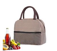 Borsa da trasporto per il pranzo - Borsa tote portatile riutilizzabile a righe | Pasto alla e pratico, per lavoro, ufficio, scuola, viaggio, campeggio, esterno, picnic, spiaggia, merenda frutta
