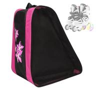 Borsa da trasporto per pattinaggio su ghiaccio, borsa per riporre scarpe da pattinaggio per ragazze e ragazzi, borsa per organizzare vestiti e bottiglie d'acqua, per amanti del pattinaggio e