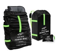 Borsa da trasporto per seggiolino auto per neonati, 34 × 18 × 18 pollici, Borsa impermeabile in tessuto Oxford 600D, Compatibile con Maxi-Cosi, Nuna, Cybex, Borsa per passeggino per viaggi in aereo