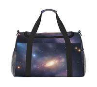 Borsa da trasporto pieghevole con stampa di galassia nell'universo, grande capacità, per viaggi di fine settimana in aereo