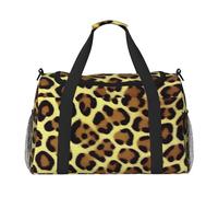 Borsa da trasporto pieghevole con stampa giraffa con cerniera impermeabile per le gite del fine settimana