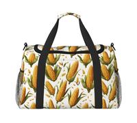 Borsa da trasporto pieghevole con stampa "Happy Thanksgiving Day", grande capacità, per viaggi di fine settimana in aereo