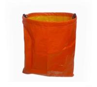 Borsa da trasporto rinforzata per rifiuti da giardino come foglie, erba, ramoscelli e compost (arancione)
