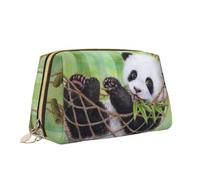 Borsa da trucco con stampa animale carina borsa da toilette versatile portatile borsa cosmetica di grande capacità per le donne, bianco, Taglia unica, Beauty case
