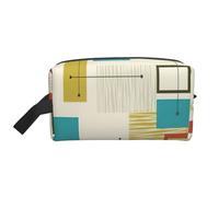 Borsa da trucco con stampa moderna di metà secolo borsa cosmetica carina per le donne pochette da viaggio borsa da toilette per signora