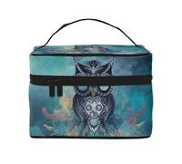 Borsa da trucco da viaggio con sfondo a farfalla colorata per donne, borsa cosmetica impermeabile pieghevole borsa da toilette regalo per insegnanti, Nebbia da sogno, Taglia unica