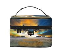 borsa da trucco da viaggio Du per donna, borsa cosmetica resistente all'acqua Borsa da toilette pieghevole Regali per insegnanti