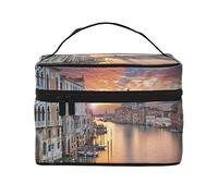 Borsa da trucco da viaggio Grand Canal per donna, borsa cosmetica resistente all'acqua Borsa da toilette pieghevole Regali per insegnanti