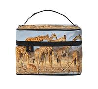 Borsa da trucco da viaggio per famiglie ffes per donna, borsa cosmetica resistente all'acqua Borsa da toilette pieghevole Regali per insegnanti