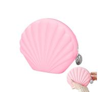 Borsa Da Trucco Da Viaggio - Silicone A Forma Di Conchiglia Impermeabile,Borsette Cosmetici con Apertura Larga per Donna,Per Donne Ragazze Compleanno Festa Vacanza Rossetto Ombretti